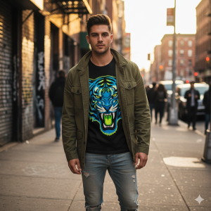 Casual Graphic T-Shirt – “Street Mood”