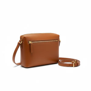 Leather Crossbody Bag – Tan Brown