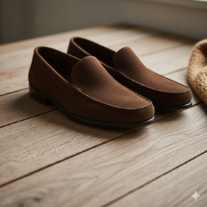 Men’s Loafers – Dark Brown Suede
