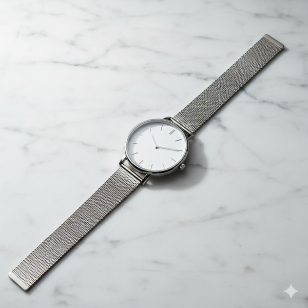 Minimal Silver Watch – Classic Edition