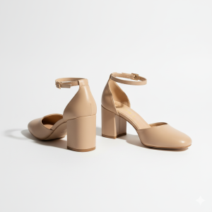 Women’s Block Heels – Nude Shade
